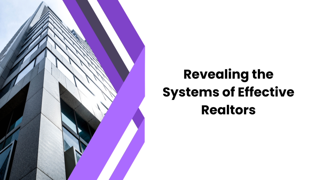 Revealing the Systems of Effective Realtors