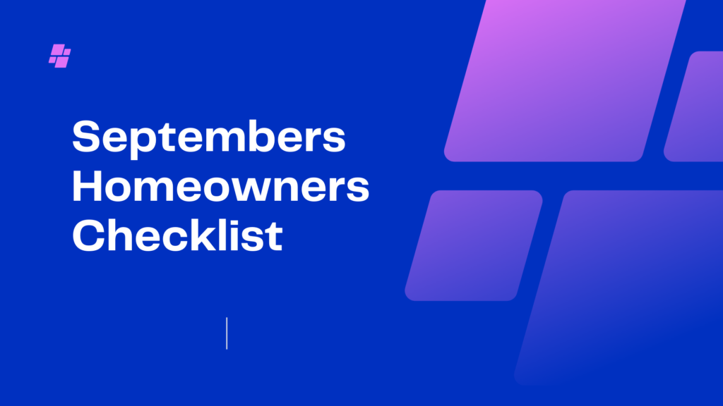 Septembers Homeowners Checklist