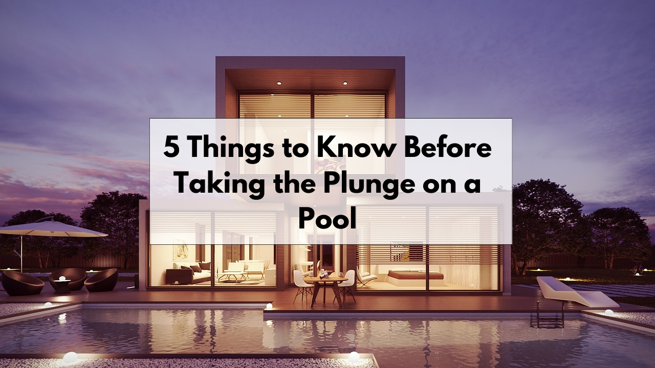 Things to Know Before Taking the Plunge on a Pool