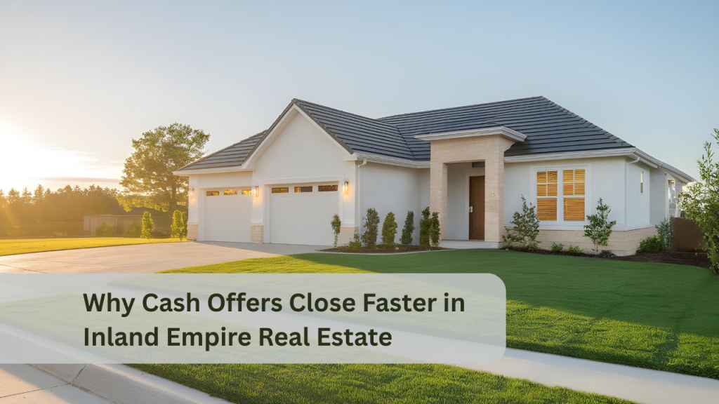 Why Cash Offers Close Faster in Inland Empire Real Estate