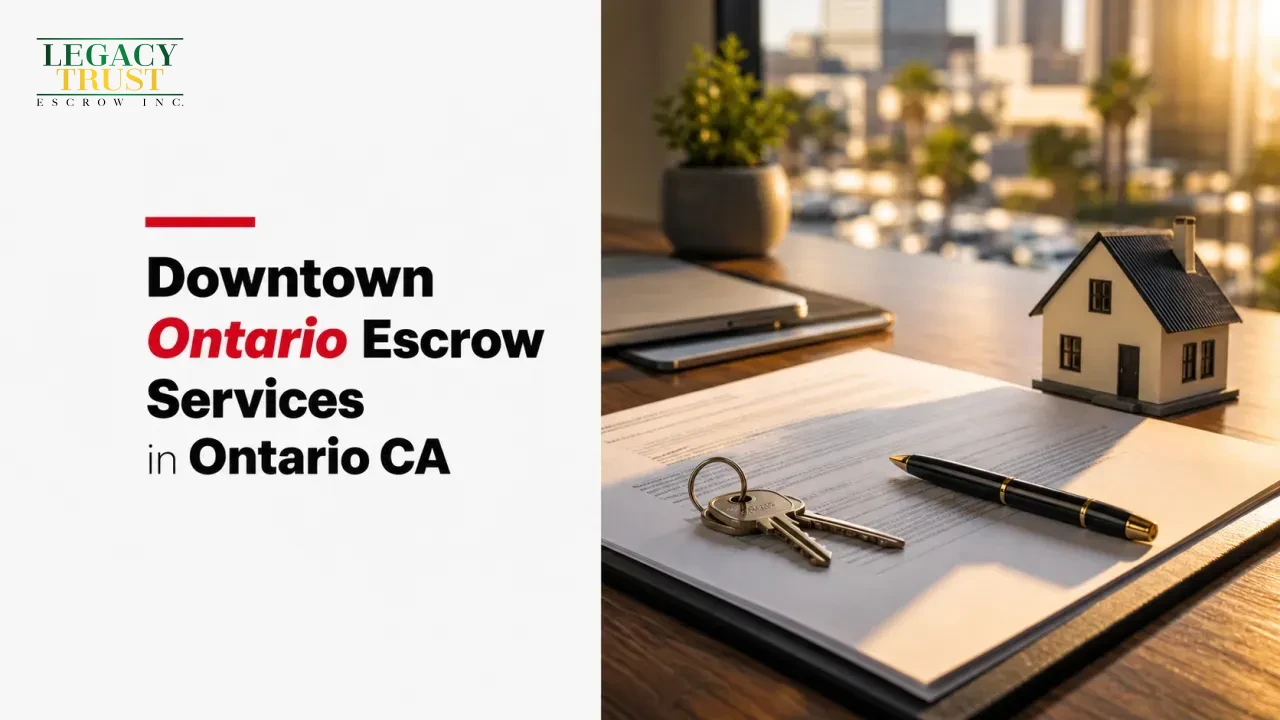 Downtown Ontario Escrow Services in Ontario CA