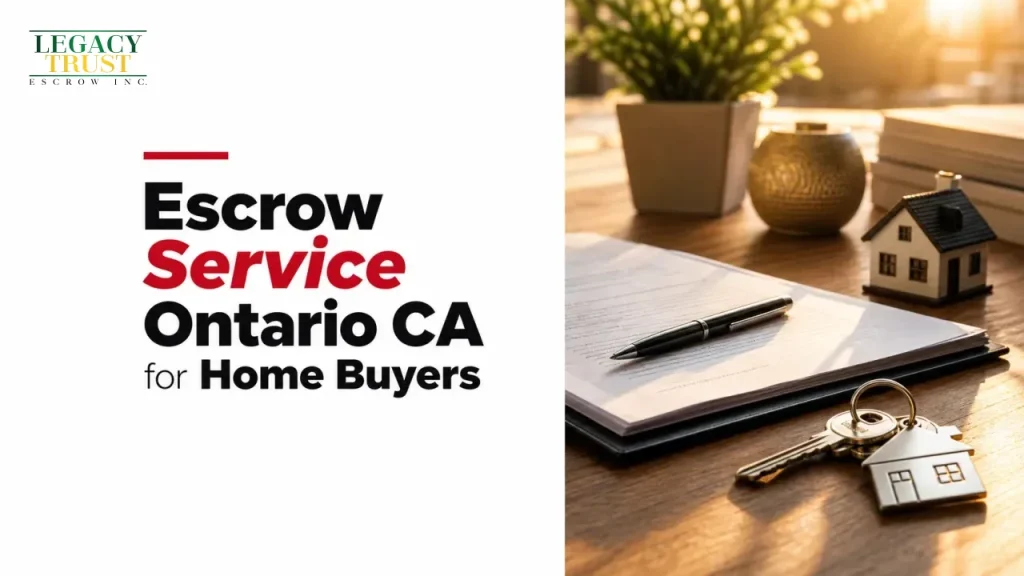 Escrow Service Ontario CA for Home Buyers