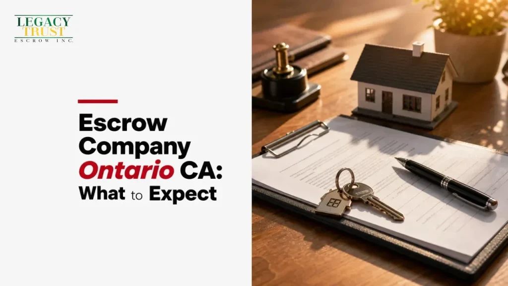 Escrow Company Ontario CA: What to Expect
