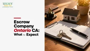Escrow Company Ontario CA: What to Expect