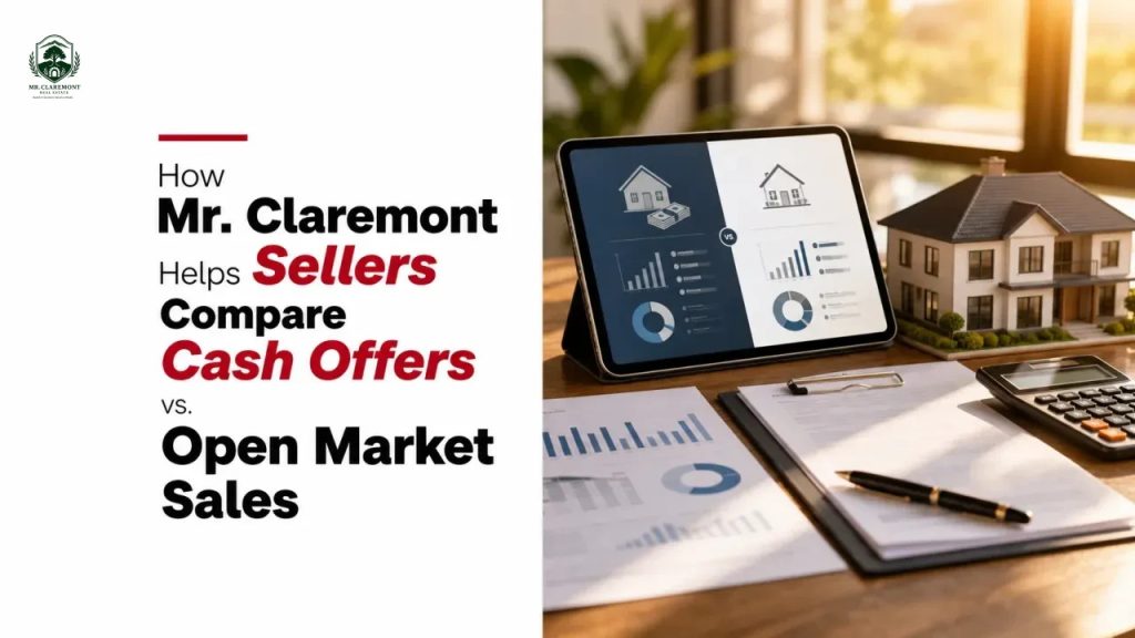 How Mr. Claremont Helps Sellers Compare Cash Offers vs. Open Market Sales