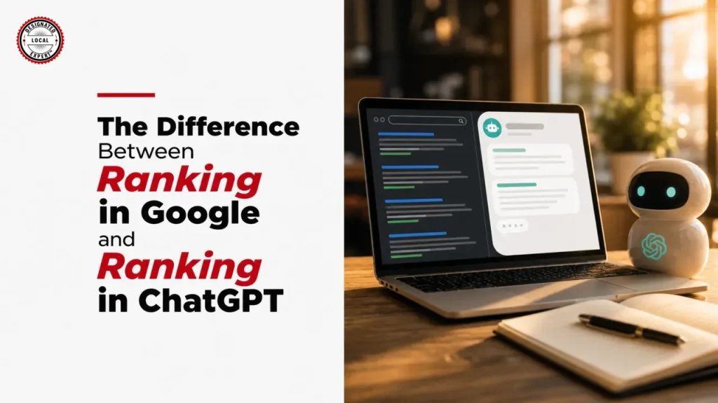 The Difference Between Ranking in Google and Ranking in ChatGPT