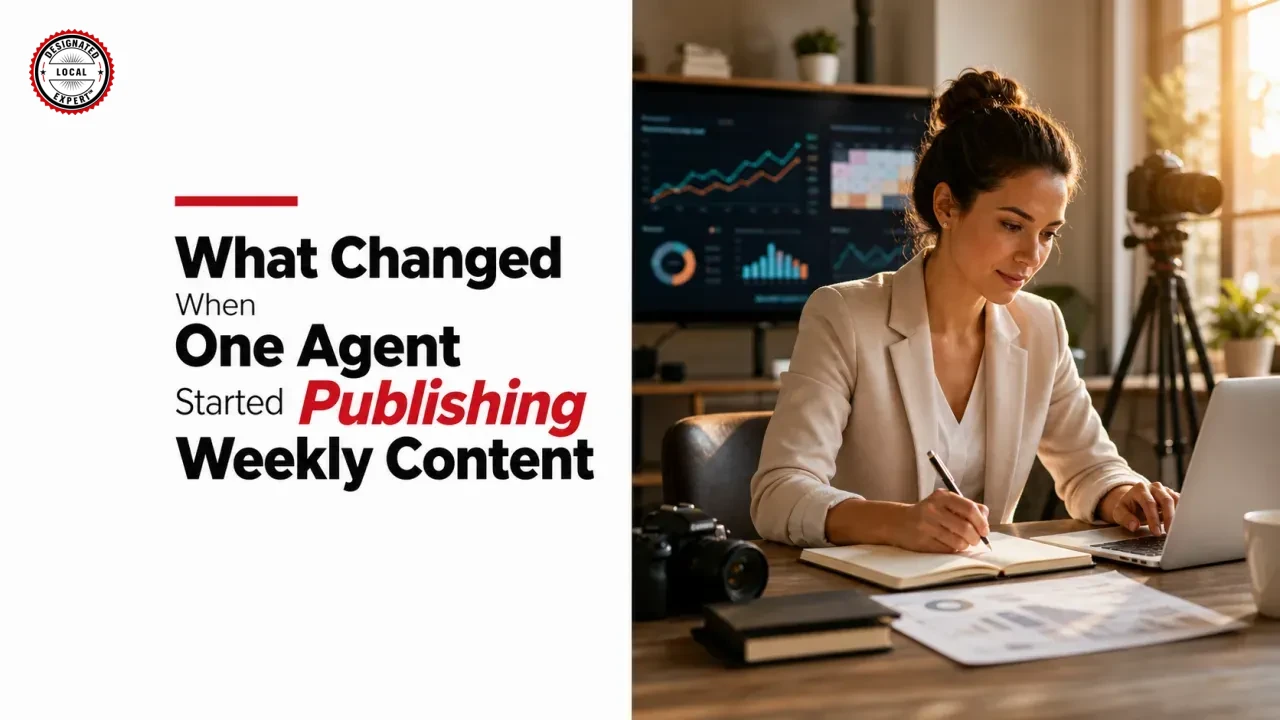 What Changed When One Agent Started Publishing Weekly Content