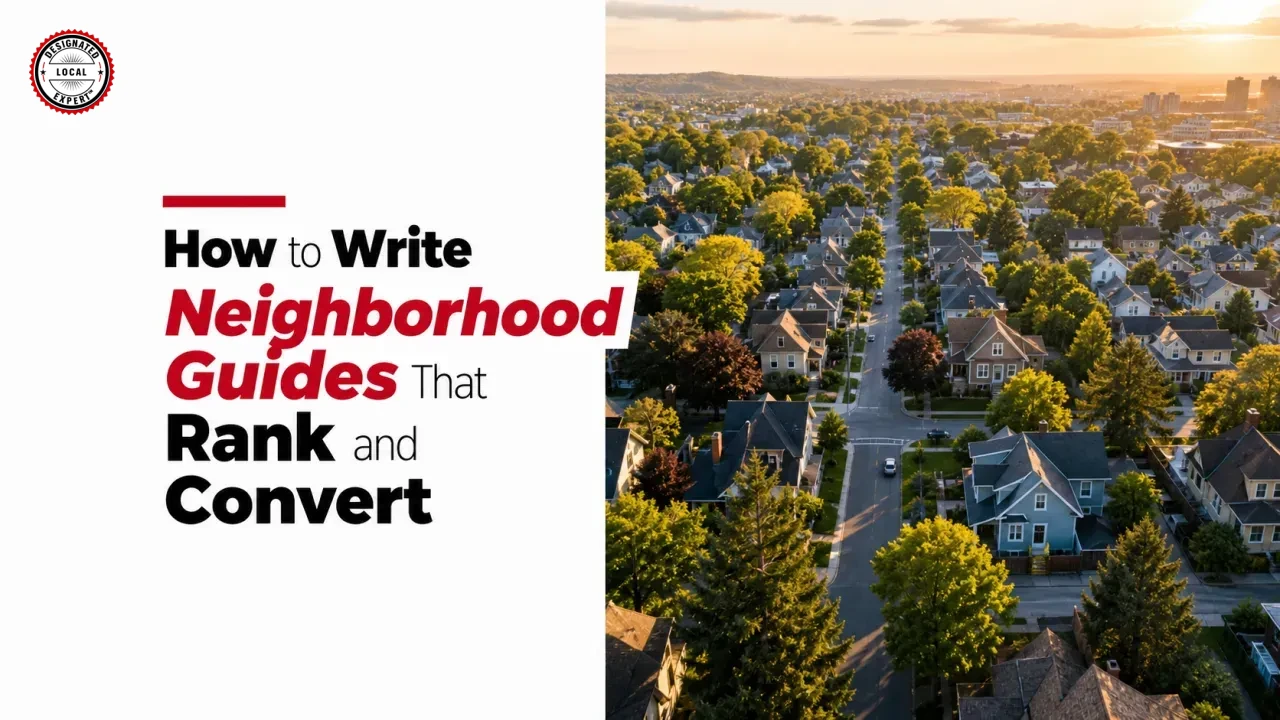 How to Write Neighborhood Guides That Rank and Convert