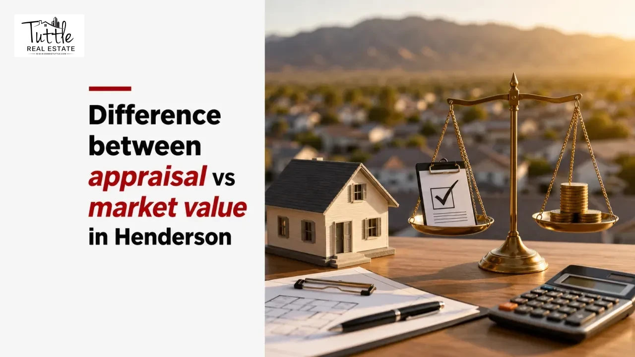 Difference between appraisal vs market value in Henderson