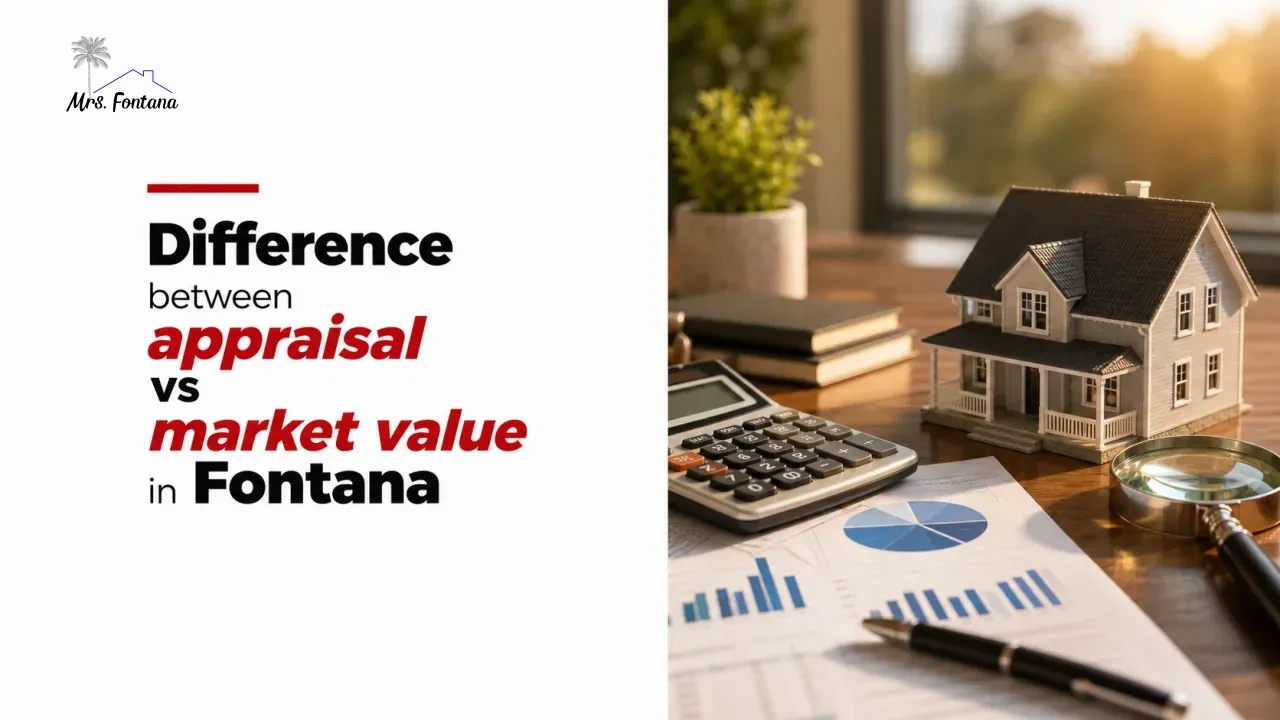 Difference between appraisal vs market value in Fontana