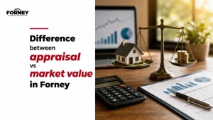 Difference between appraisal vs market value in Forney