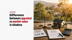 Difference between appraisal vs market value in Altadena