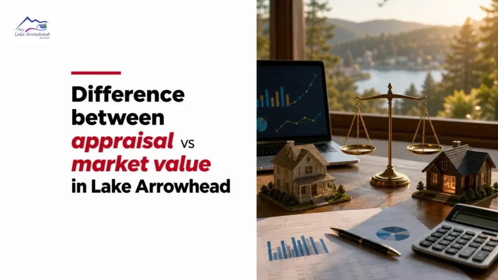 Difference between appraisal vs market value in Lake Arrowhead
