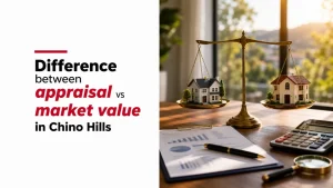 Difference between appraisal vs market value in Chino Hills