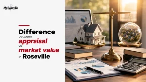 Difference between appraisal vs market value in Roseville