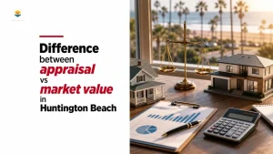 Difference between appraisal vs market value in Huntington Beach