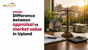 Difference between appraisal vs market value in Upland