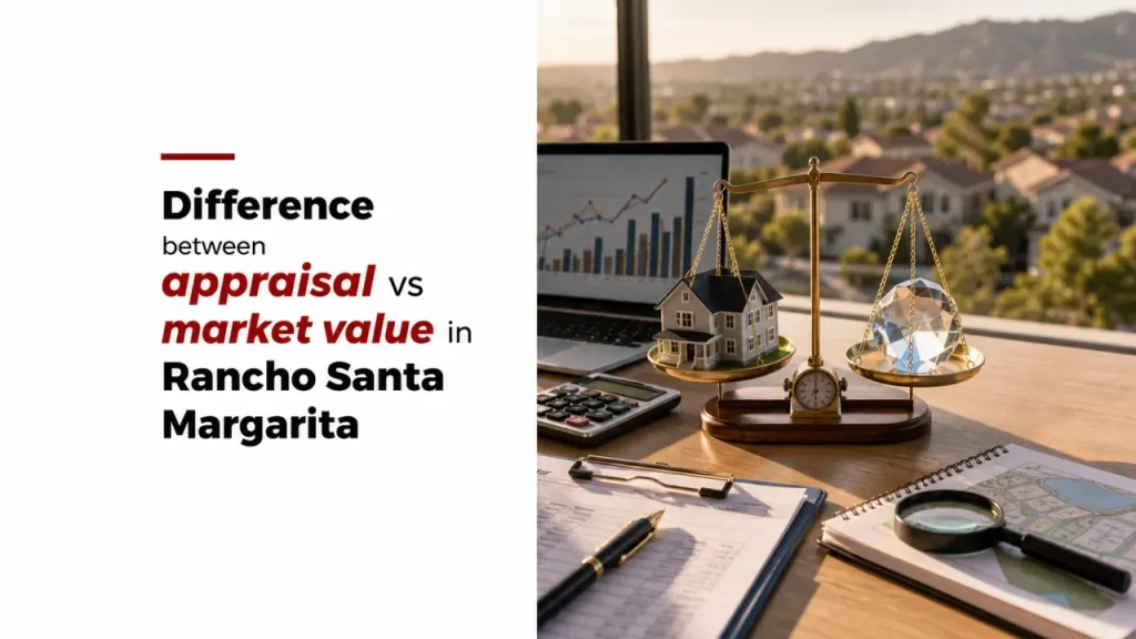 Difference between appraisal vs market value in Rancho Santa Margarita