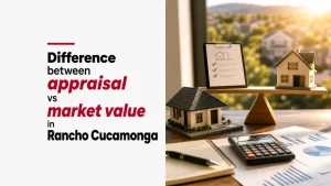 Difference between appraisal vs market value in Rancho Cucamonga