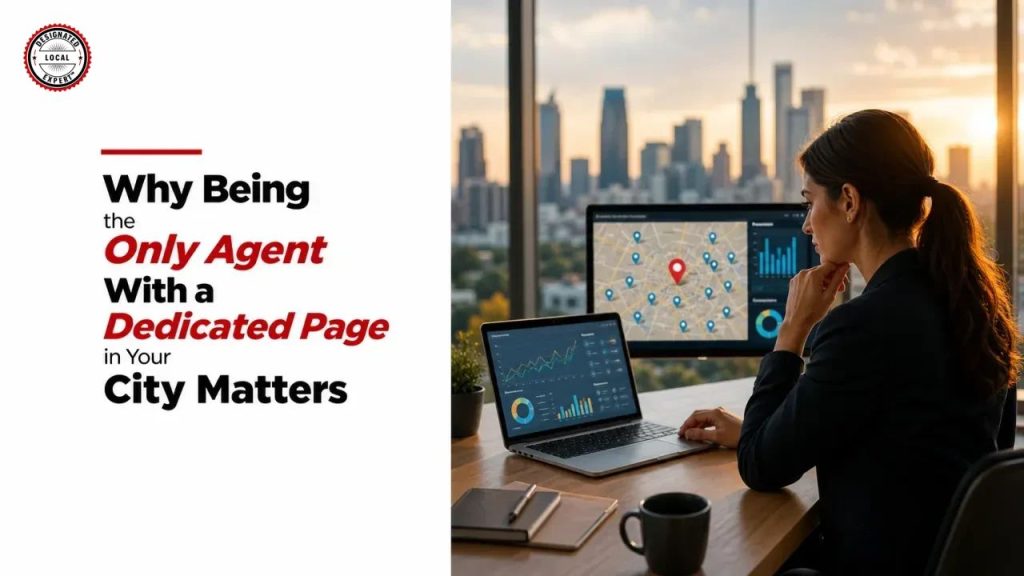 Why Being the Only Agent With a Dedicated Page in Your City Matters