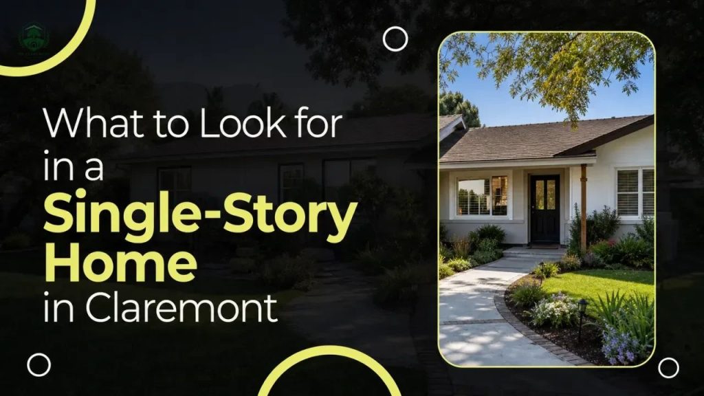What to Look for in a Single-Story Home in Claremont
