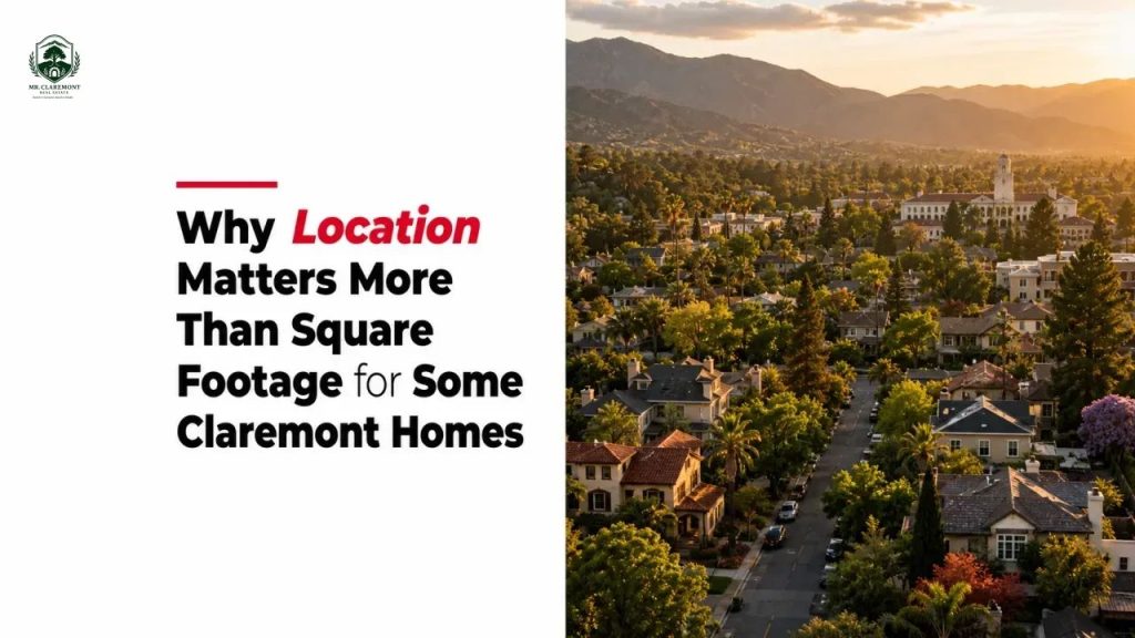 Why Location Matters More Than Square Footage for Some Claremont Homes