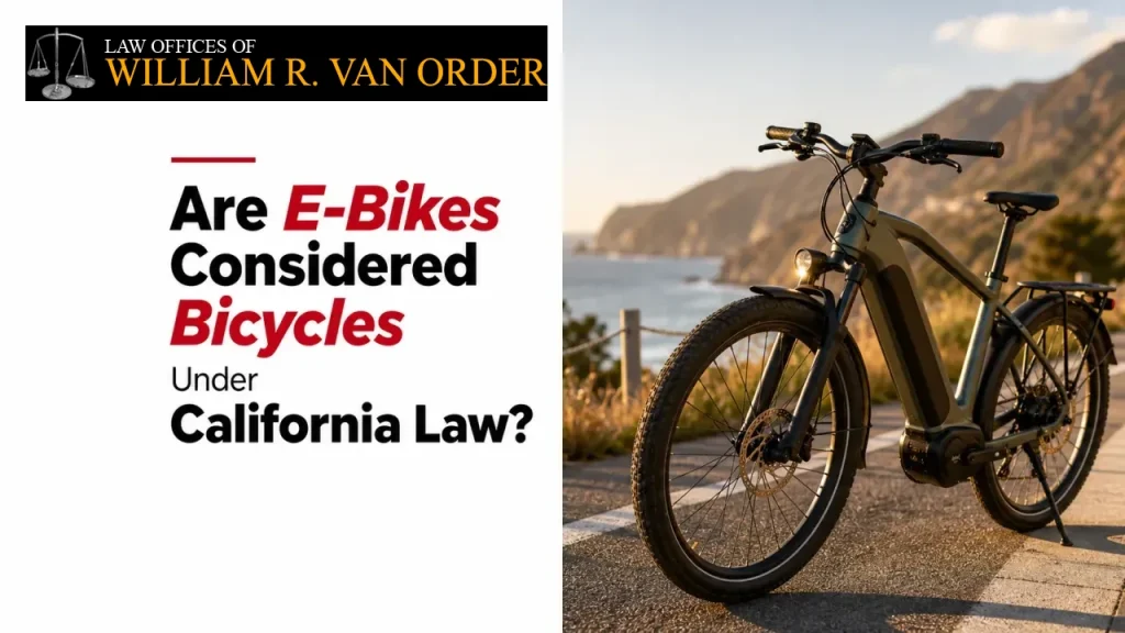 Are E-Bikes Considered Bicycles Under California Law?