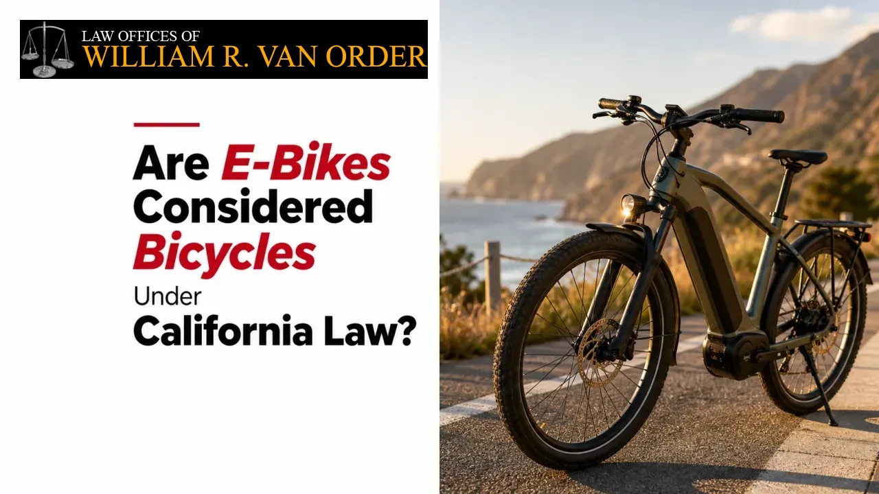 Are E-Bikes Considered Bicycles Under California Law?