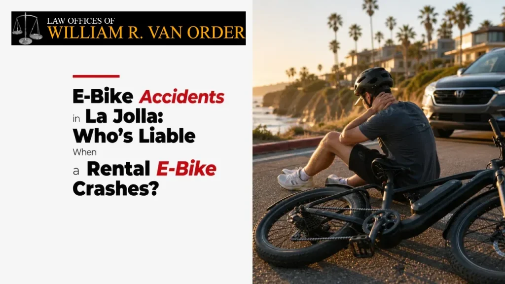 E-Bike Accidents in La Jolla: Who’s Liable When a Rental E-Bike Crashes?